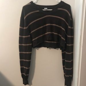 cropped striped GAP sweater